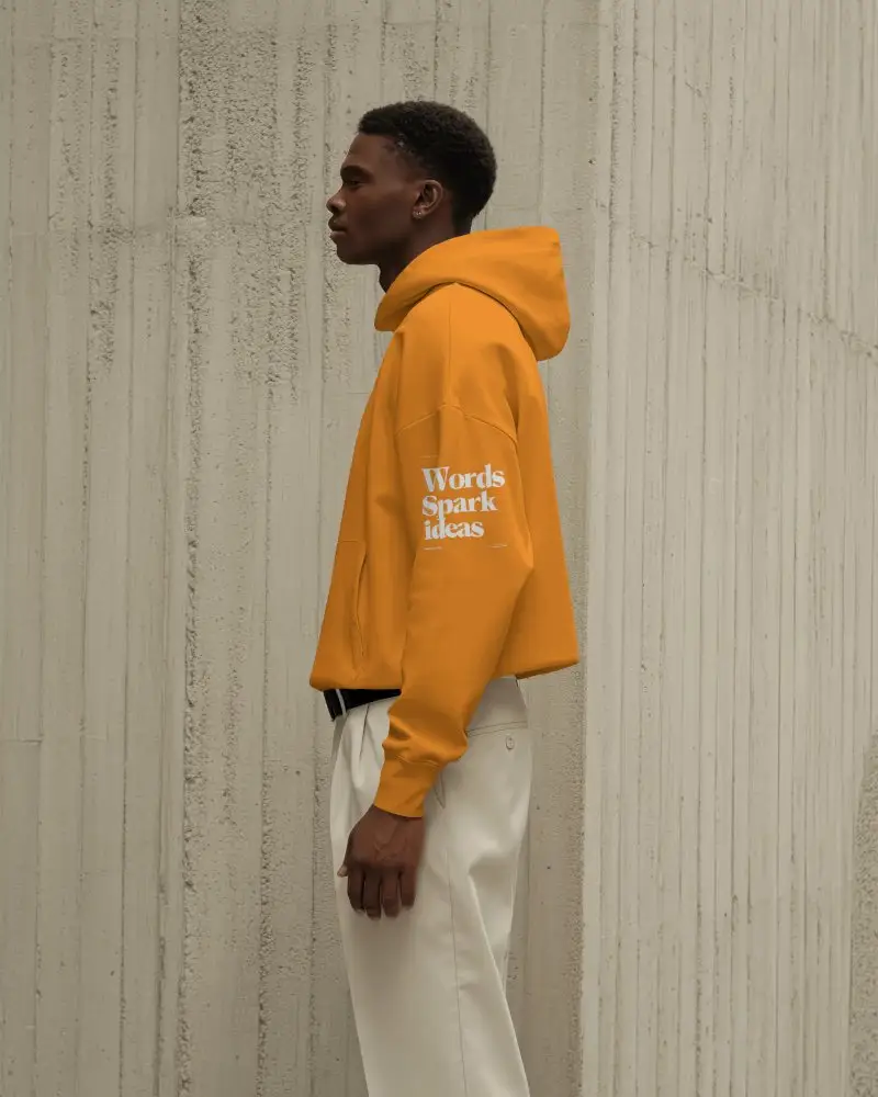 Modern Slim Fit Hoodie Mockup With Oversized Hood And Casual Streetwear Style For Everyday