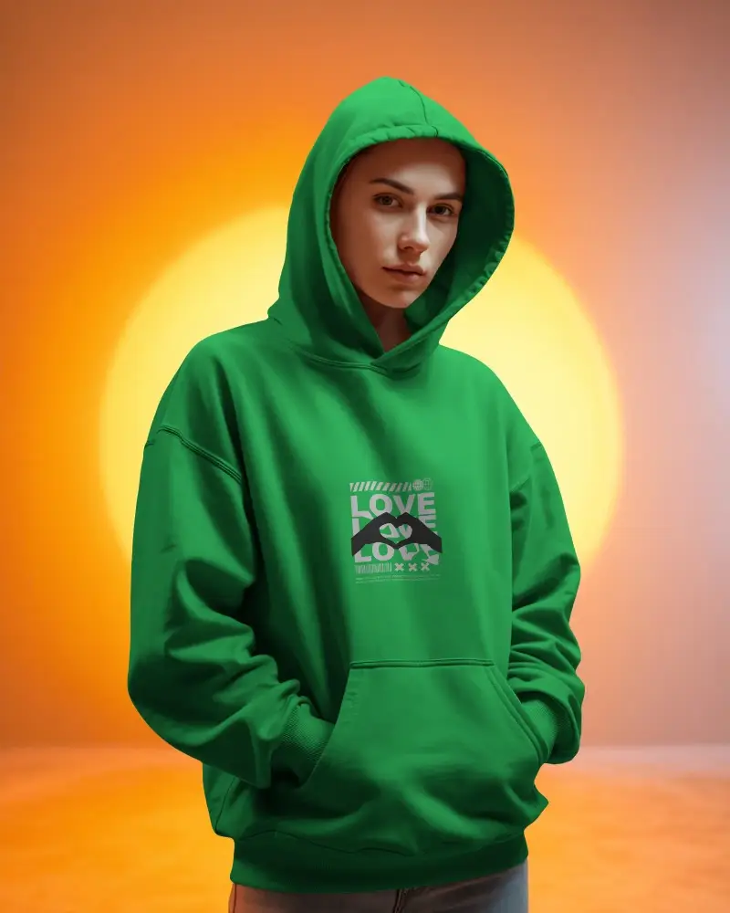 Premium Comfort Oversized Hoodie Mockup For Streetwear Fashion And Casual Outfits