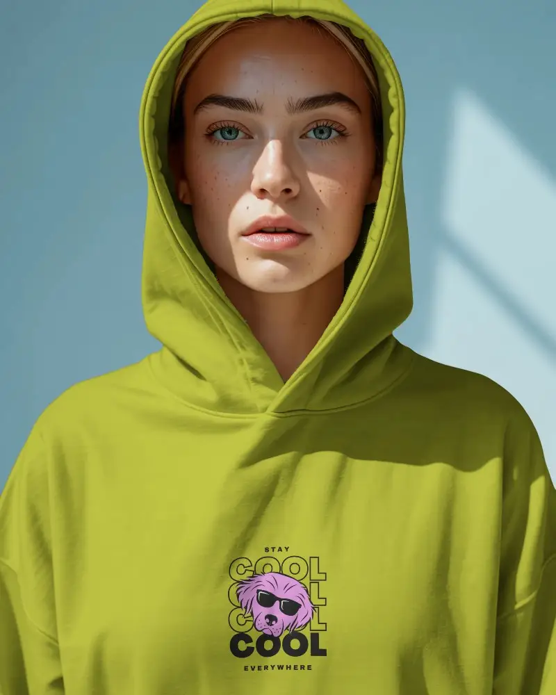Trendy Hoodie Mockup Showcasing Comfortable Fit And Modern Streetwear Vibe For Marketing
