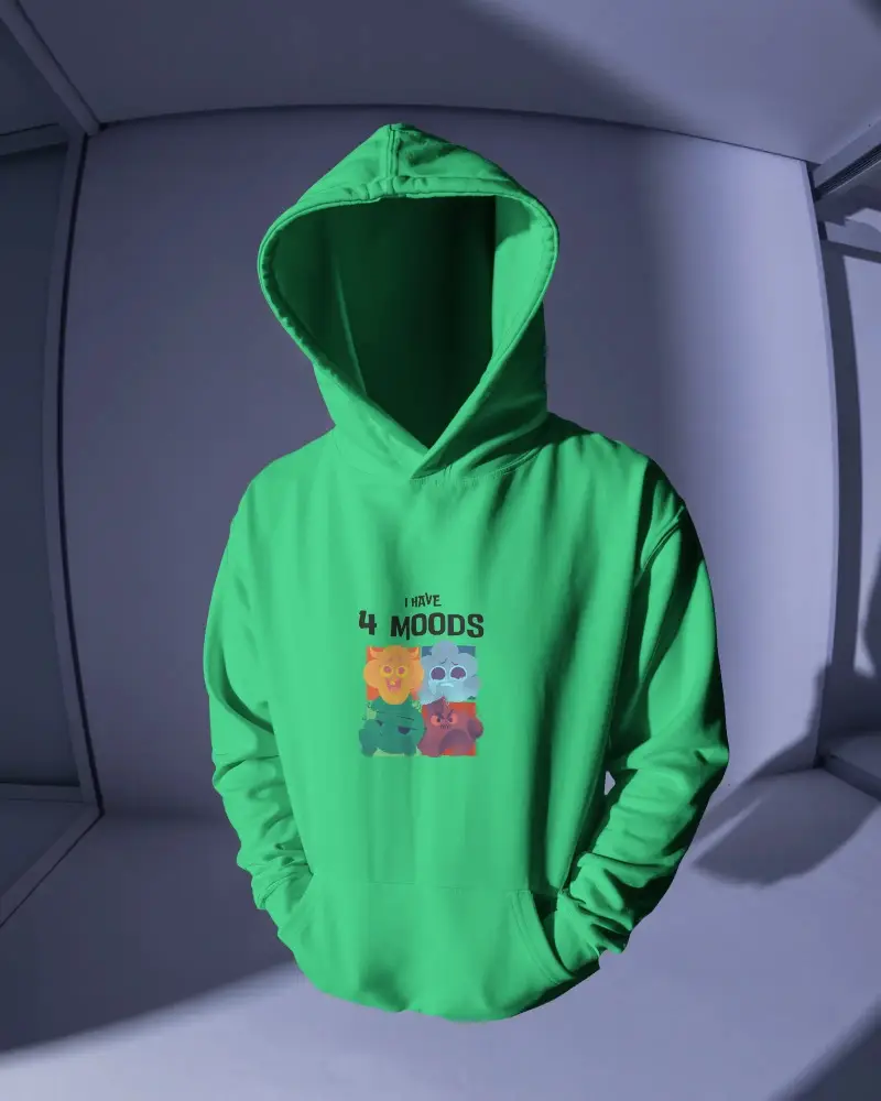 Premium Comfortable Hoodie Mockup With Kangaroo Pocket Durable Fabric For Casual Wear