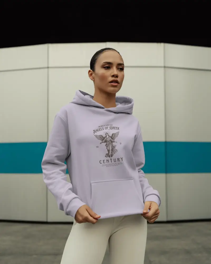 Comfortable Casual Hoodie Mockup For Everyday Wear With Adjustable Hood And Front Pocket Style