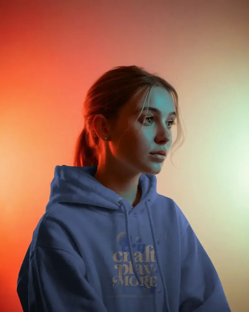 Modern Minimalist Hoodie Mockup Showcasing Casual Wear For Brand Marketing Use