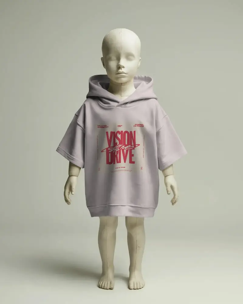 Toddler Hoodie Mockup With Relaxed Fit And Hood Design Ideal For Custom Kids Apparel