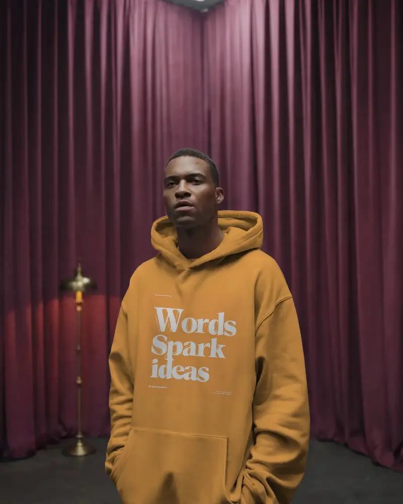 Modern Relaxed Fit Hoodie Mockup For Fashion Apparel Presentations And Online Store Use