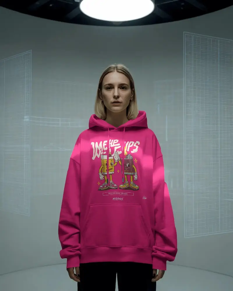 High Quality Comfortable Hoodie With Adjustable Drawstrings And Large Front Pocket