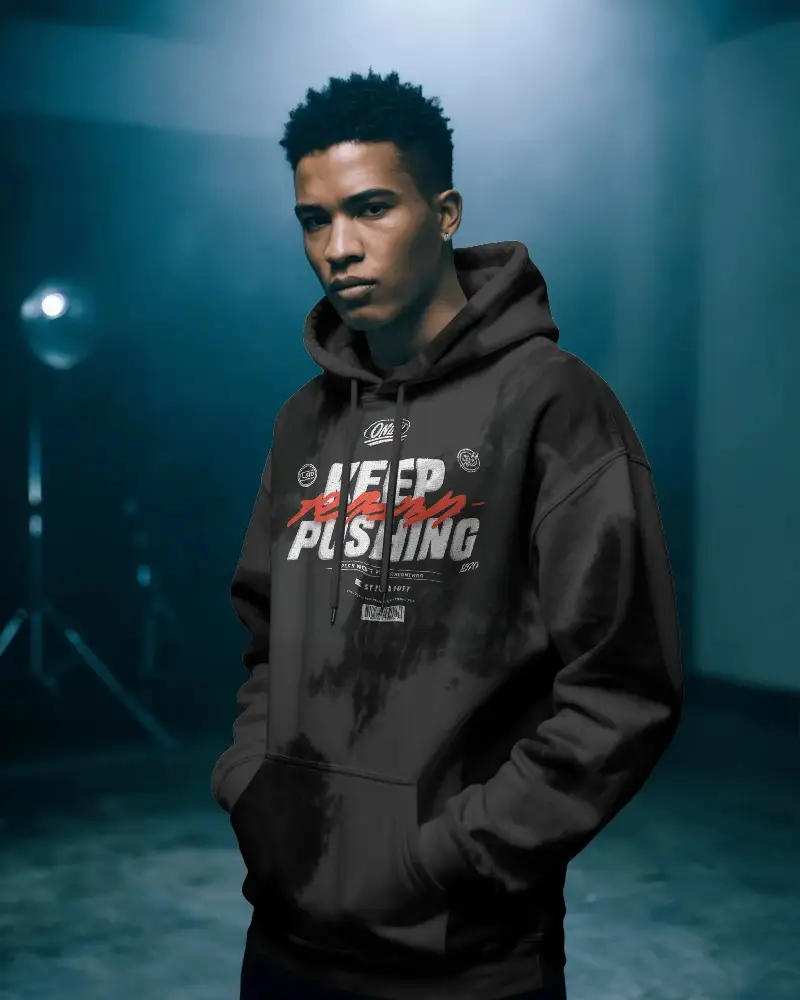 Stylish Casual Hoodie Mockup With Modern Fit And Urban Streetwear Appeal For Designs