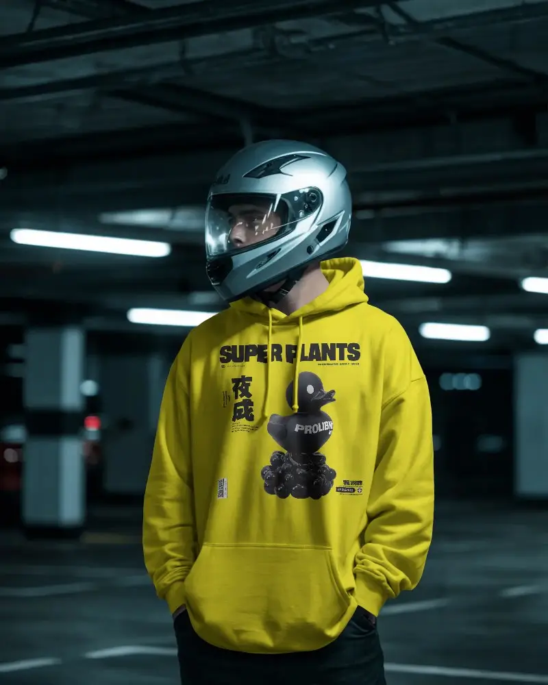 Minimalist Blank Hoodie Mockup Showing Front Pouch Pocket And Adjustable Drawstrings