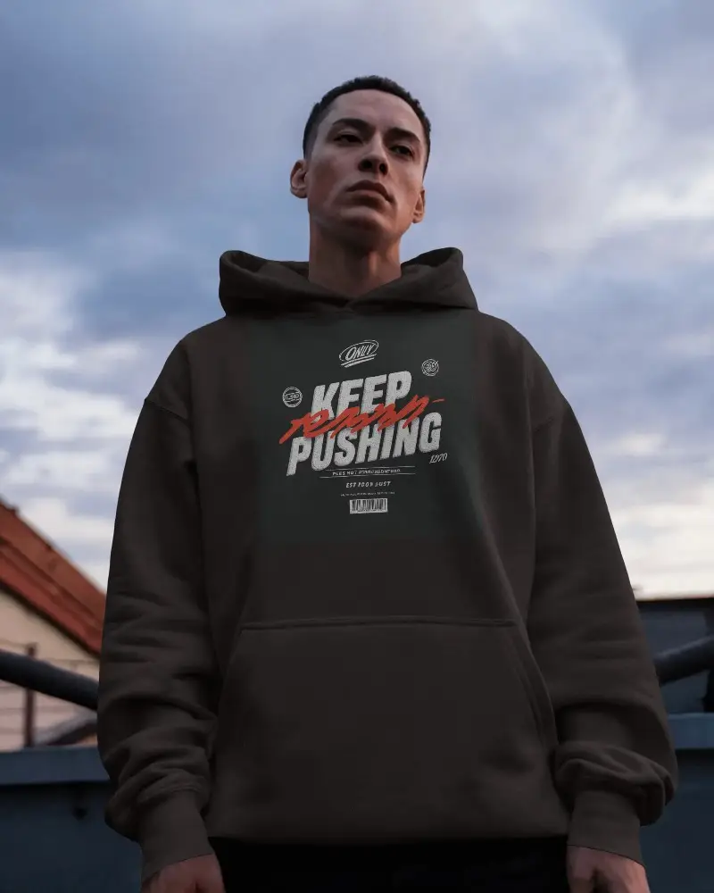 High Quality Plain Hoodie Mockup For Promoting Custom Printed Hooded Sweatshirts Online