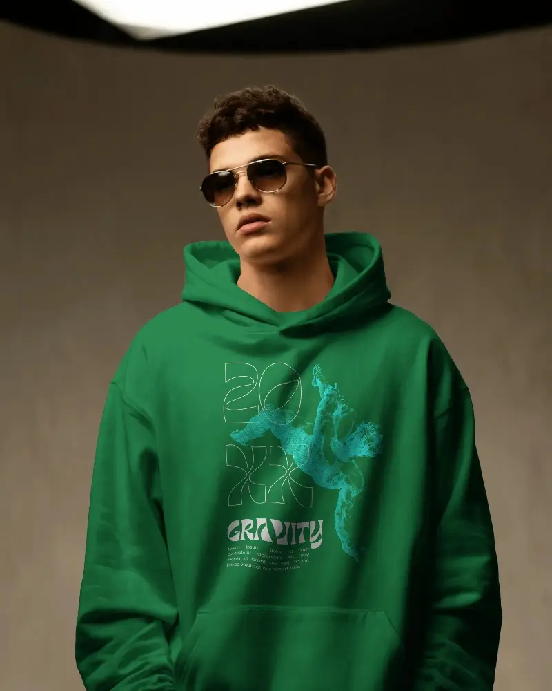 Premium Quality Fashion Hoodie Mockup With Oversized Fit Perfect For Chill Days And Cool Vibes