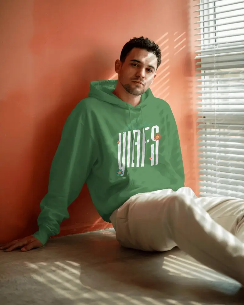 Cozy Soft Hoodie Mockup For Men Relaxed Fit Everyday Style Apparel Photography