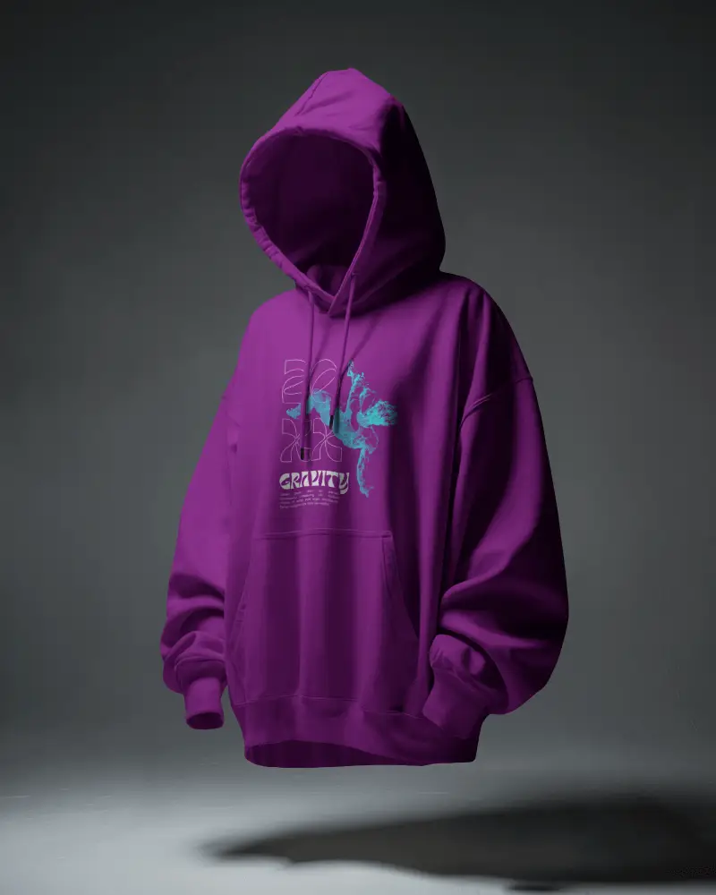 Floating Hoodie Mockup Minimal Studio Light Shadow Balance For Realistic Product Display