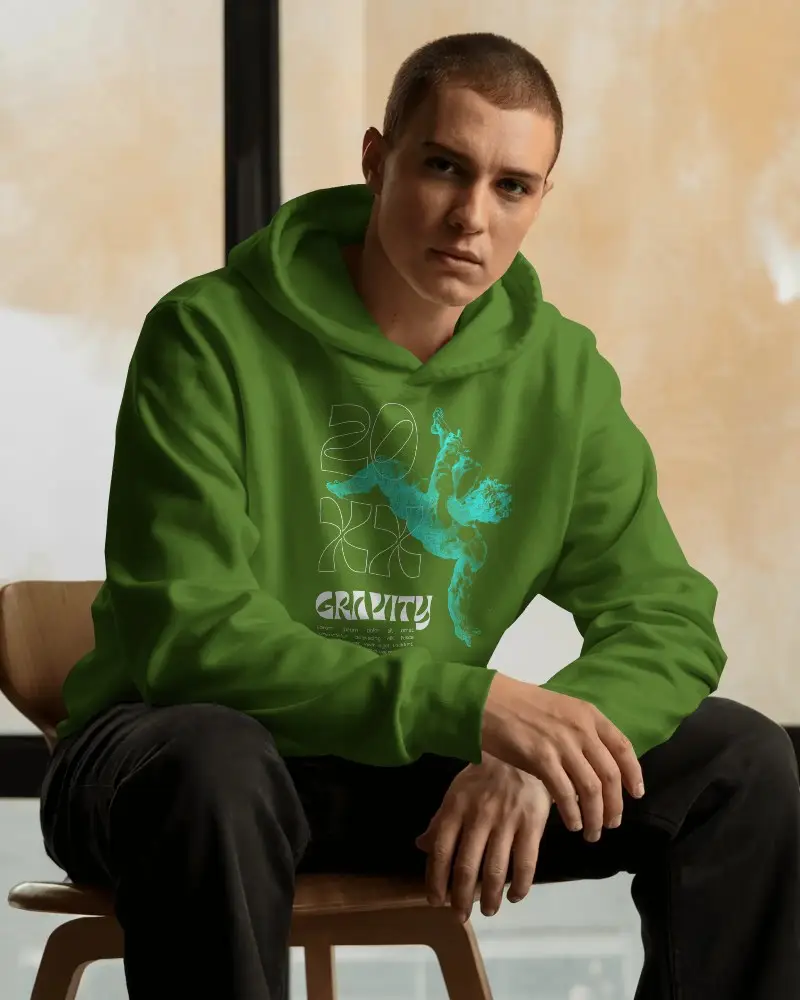 Premium Quality Fleece Hoodie Mockup For Fashion Designers Showcase Your Brand Easily