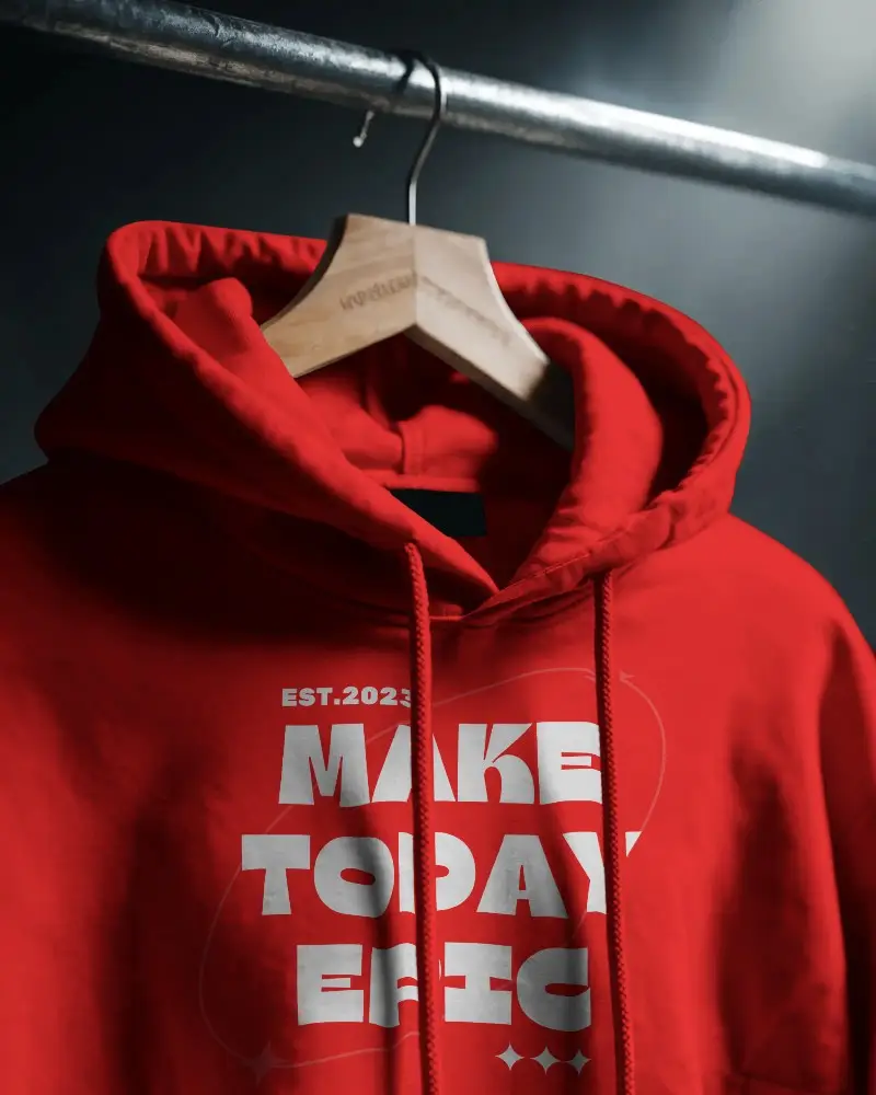 Durable Warm Hoodie Mockup Showcasing Minimalist Design And Clean Lines For Modern Fashionlook