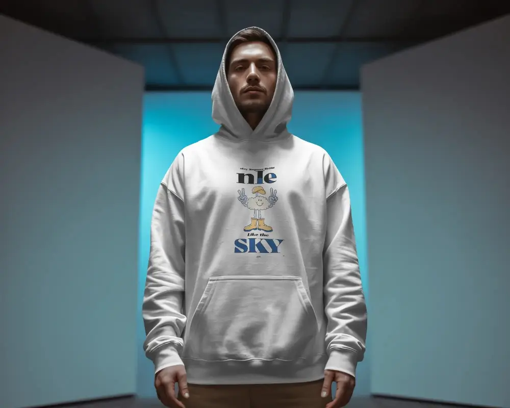 Modern Hoodie Mockup With Soft Fabric And Minimalist Style Perfect For Custom Printing