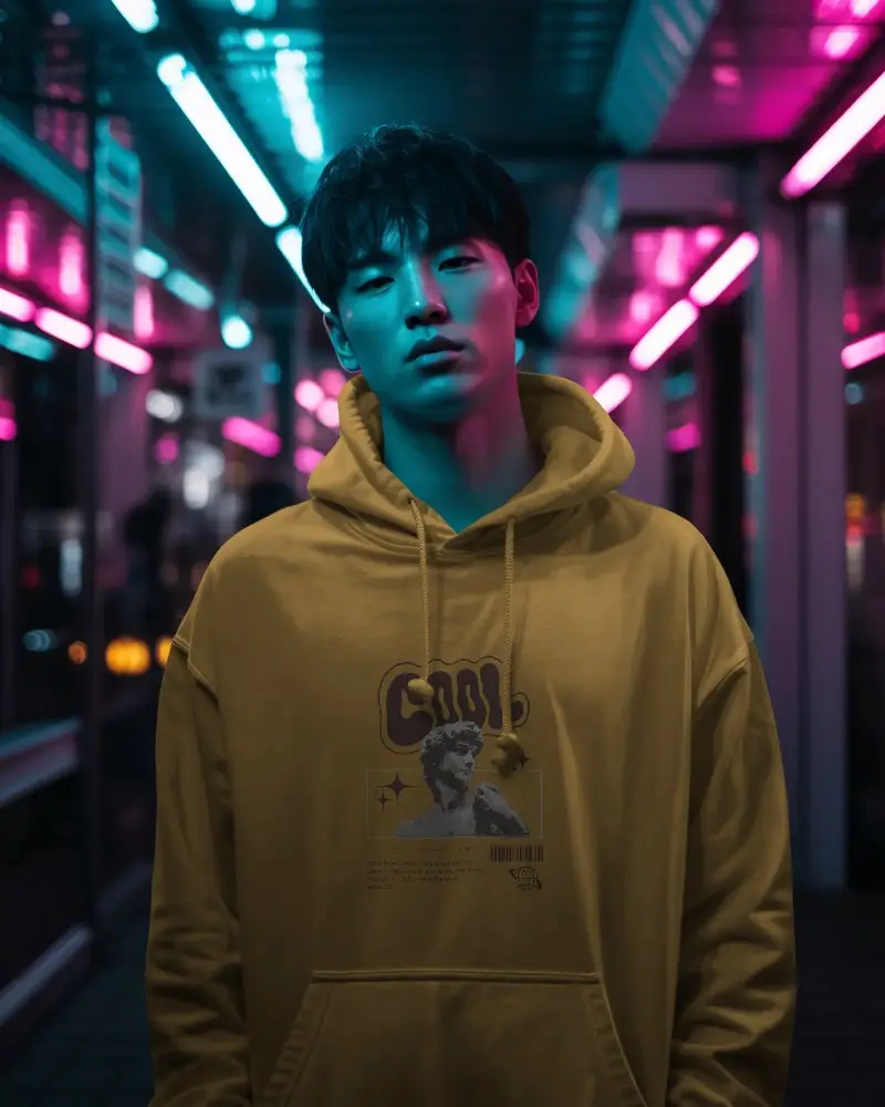 Modern Minimalist Hoodie Mockup For Easy Customization And Perfect Streetwear Presentation