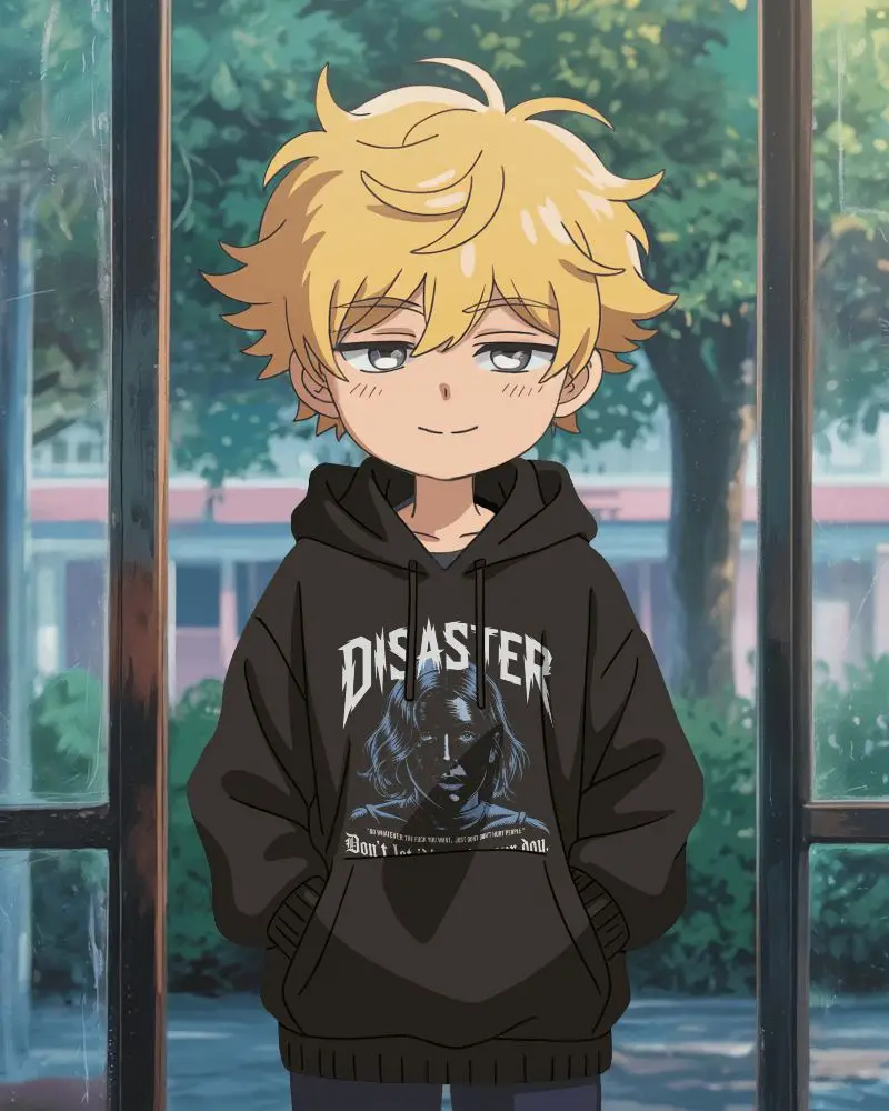 Trendy Comfortable Casual Anime Hoodie Mockup For Fashion Brands And Online Stores