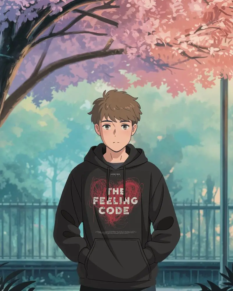 Stylish Simple Anime Hoodie Mockup With Pockets Ideal For Everyday Wear And Relaxed Fit