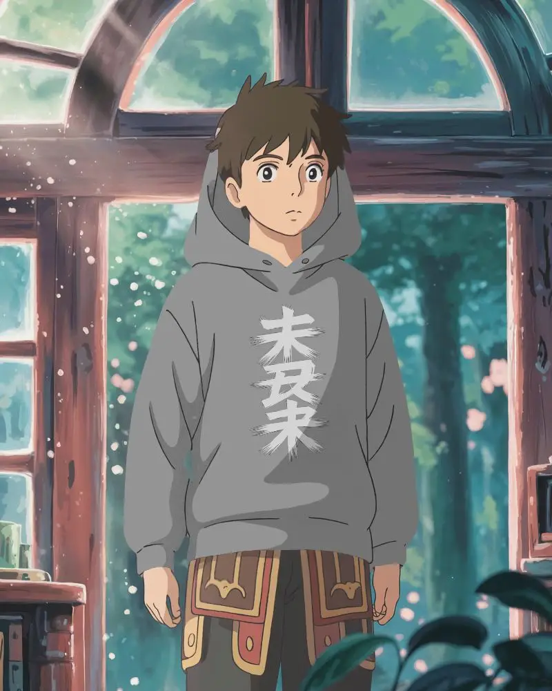 Minimalistic Unisex Casual Anime Hoodie Mockup For Custom Graphic Design Showcase And Printing
