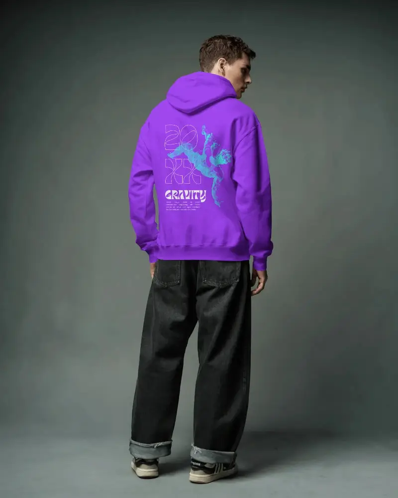 Modern Urban Casual Oversized Hoodie Mockup For Mens Fashion Brand Promotion