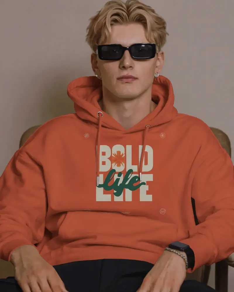 Comfortable Lifestyle Hoodie Mockup With Adjustable Hood And Front Pouch For Everyday Wear