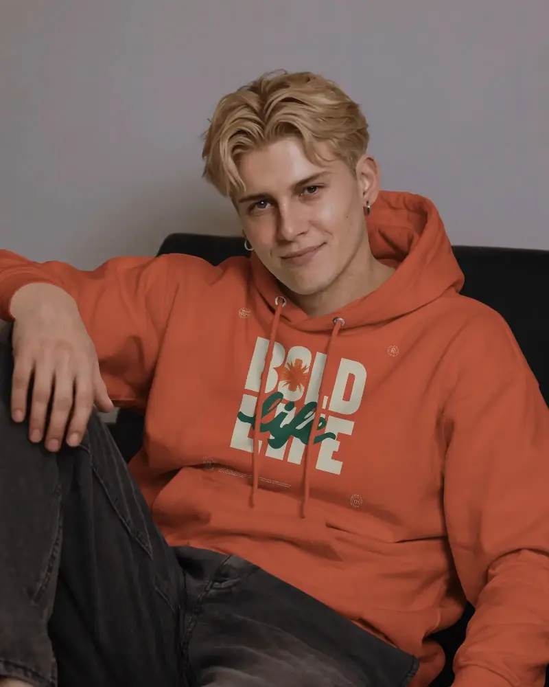 Casual Comfort Hoodie Mockup With Drawstring Hood And Front Pocket For Everyday Wear