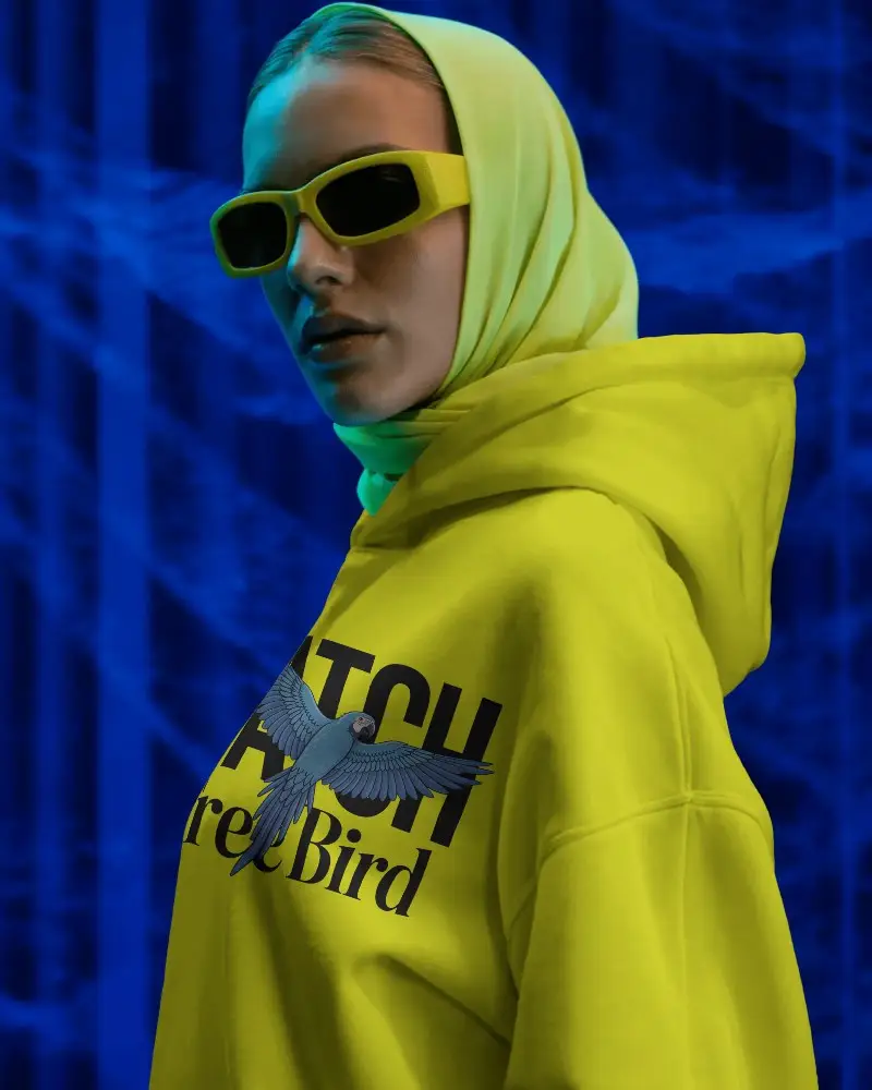 Stylish Oversized Hoodie Mockup For Modern Streetwear Fashion And Casual Comfortable Look