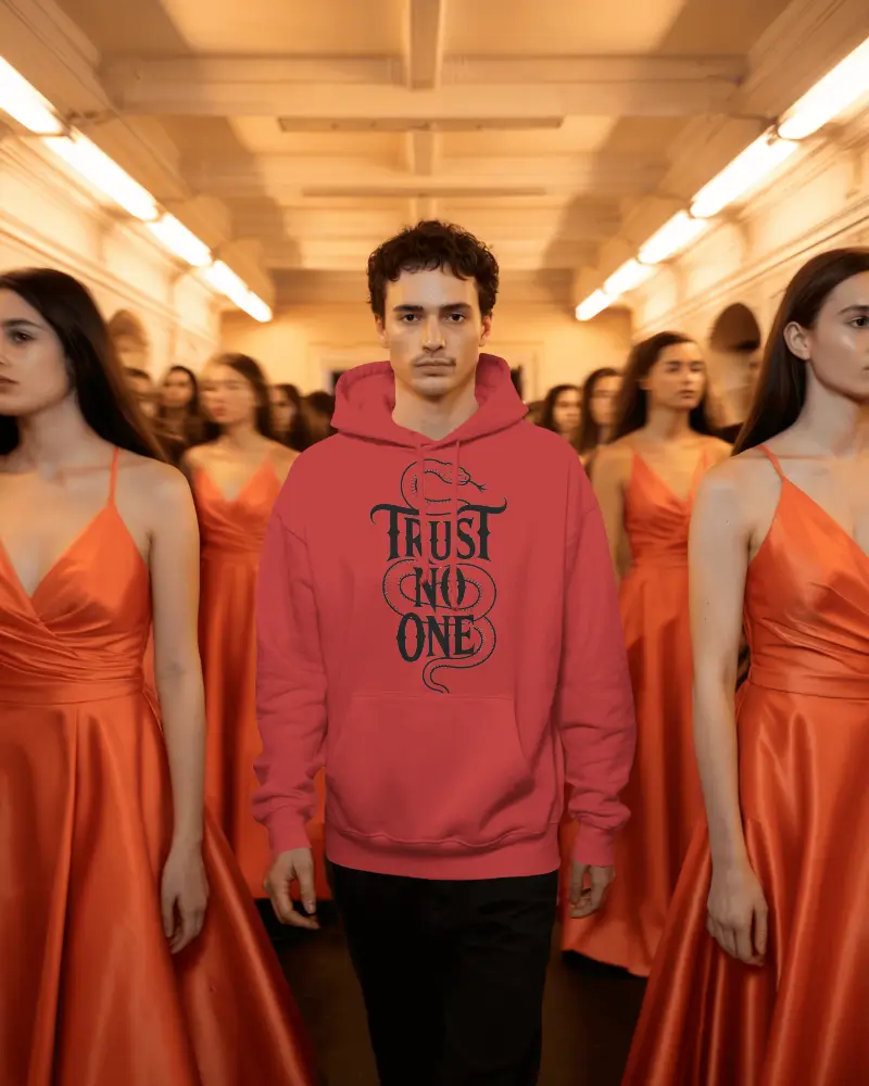 Casual Oversized Hoodie Mockup With Drawstring Hood And Cuffs For Daily Wear