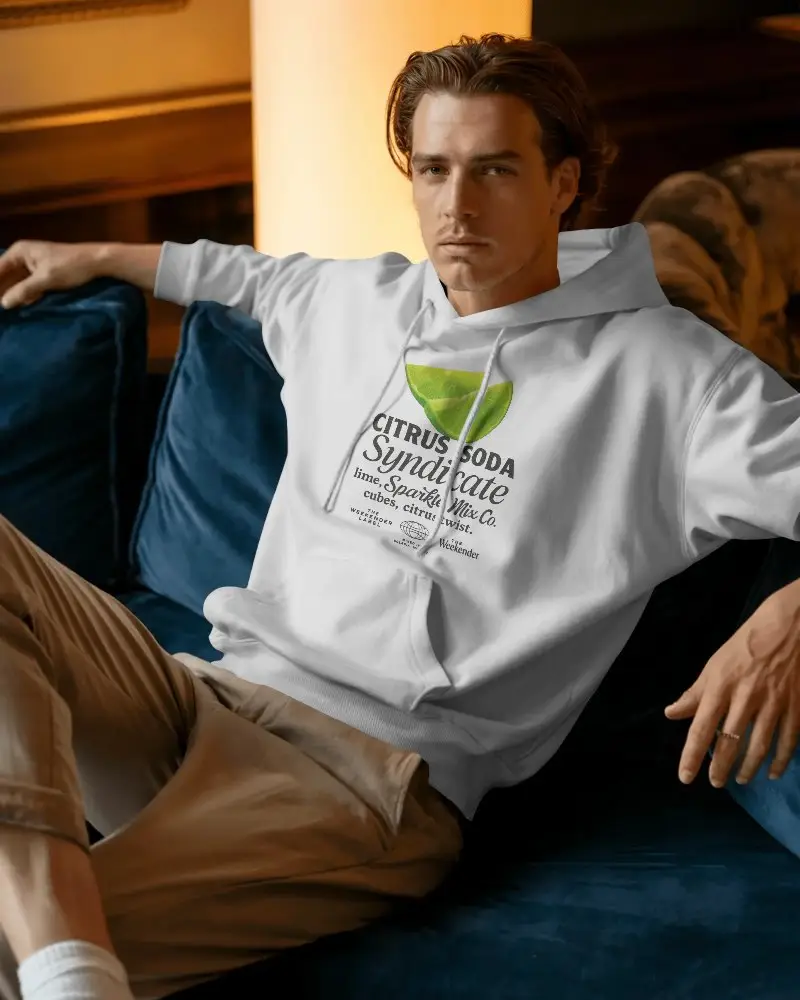 Comfortable Casual Hoodie Mockup For Men Soft Fabric Urban Style Wearable Fashion Trendy Top