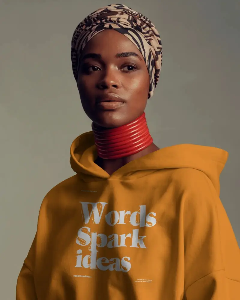 Stylish Comfortable Oversized Hoodie Mockup For Modern Streetwear Fashion Projects And Branding