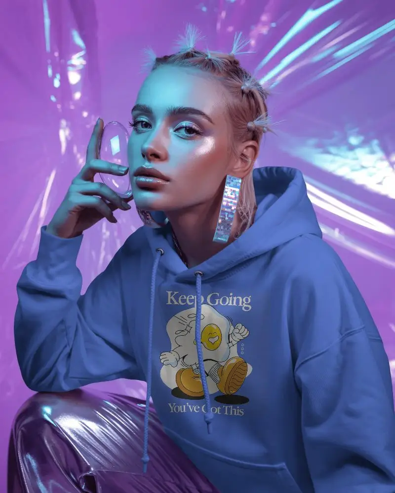 Trendy Comfy Oversized Hoodie Mockup With Adjustable Drawstrings For Style And Warmth