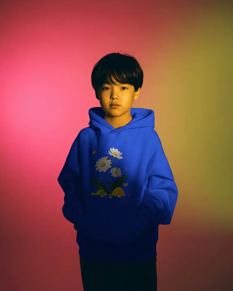 Comfortable Kids Hoodie Mockup With Large Front Pocket And Soft Brushed Fabric For All Day Wear