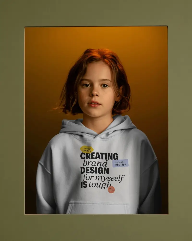 Youth Fashion Hoodie Mockup Perfect For Kids Clothing Brands And Online Store Displays