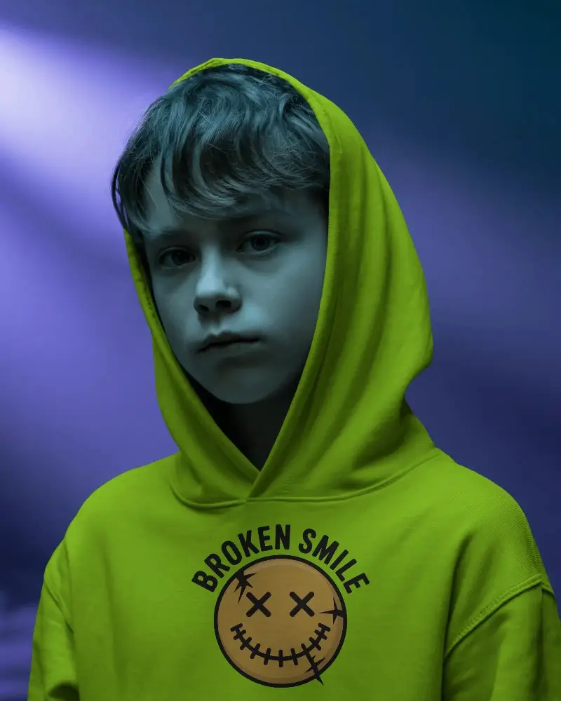 Youth Hoodie Mockup With Urban Streetwear Style Perfect For Branded Apparel Designs