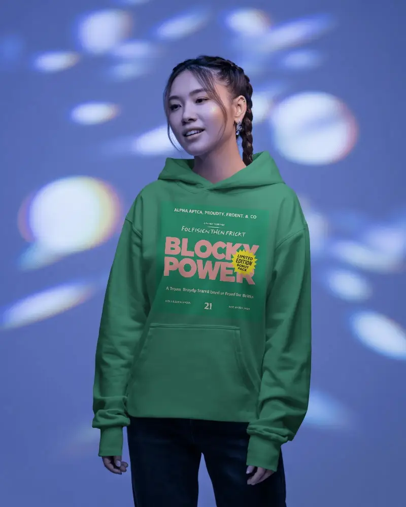 Stylish Durable Hoodie Mockup For Custom Prints And Branding With Relaxed Fit And Soft Texture