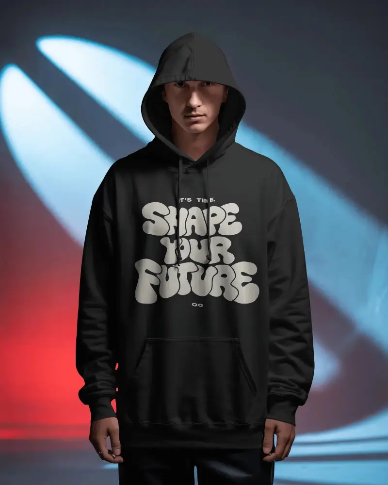 Streetwear Hoodie Mockup For Urban Style And Modern Comfort With Front Pouch Pocket And Hood