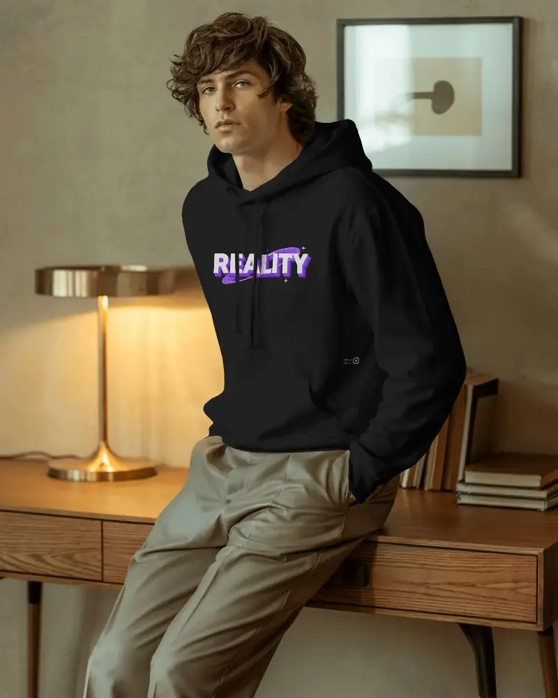 Cozy Soft Fabric Hoodie Mockup With Drawstring Hood And Front Pouch Pocket For All Day Warmth