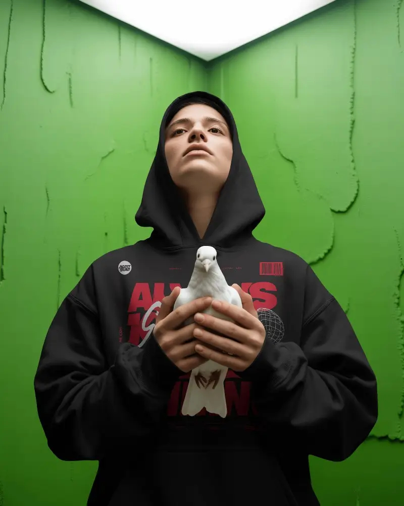 Fashion Forward Hoodie Mockup For Casual Street Style Branding