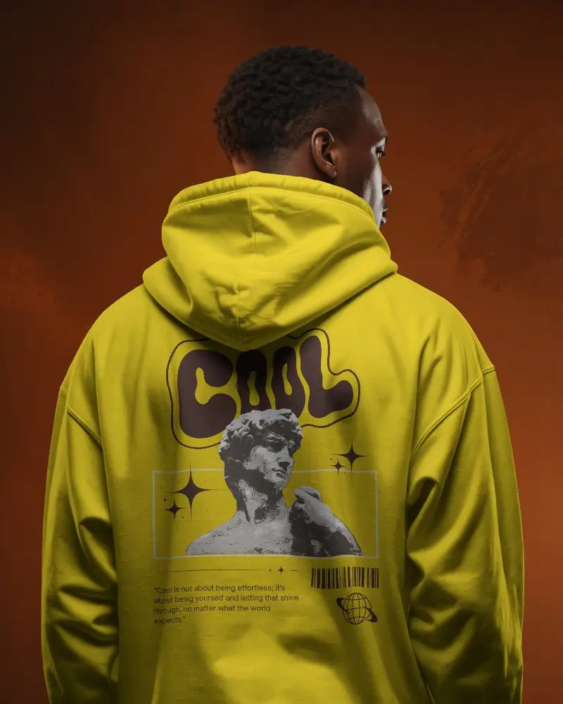 Modern Backview Urban Hoodie Mockup For Streetwear Brand Promotion And Fashion Design