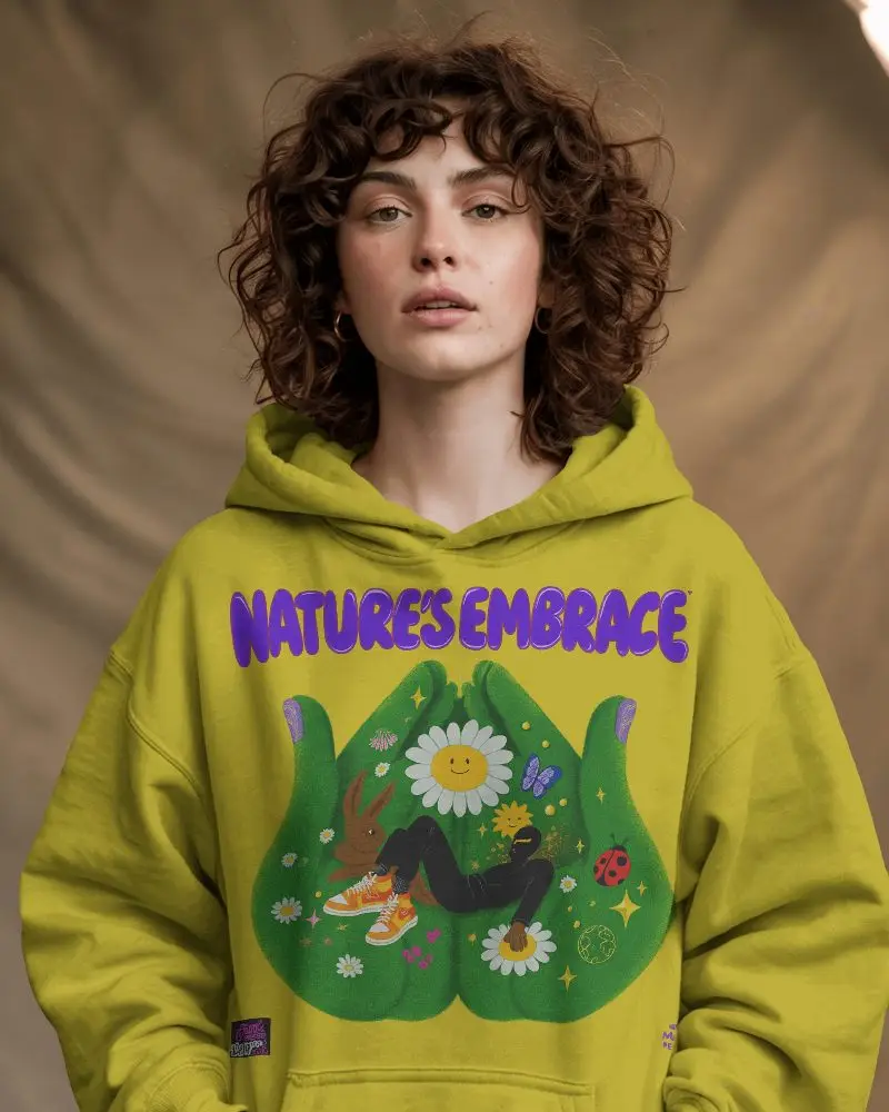 Comfortable Relaxed Fit Womens Hoodie Mockup Plain Design Perfect For Casual Wear