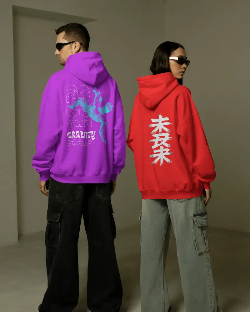 Unisex Relaxed Fit Hoodie Mockup For Streetwear Fashion Brand Promotion And Design Preview