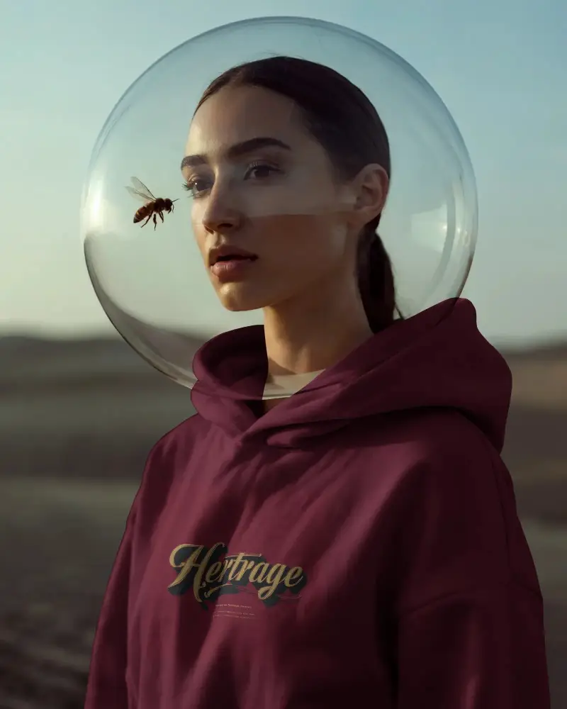 Modern Minimalist Hoodie Mockup For Clean Fashion Branding And Stylish Apparel Presentation