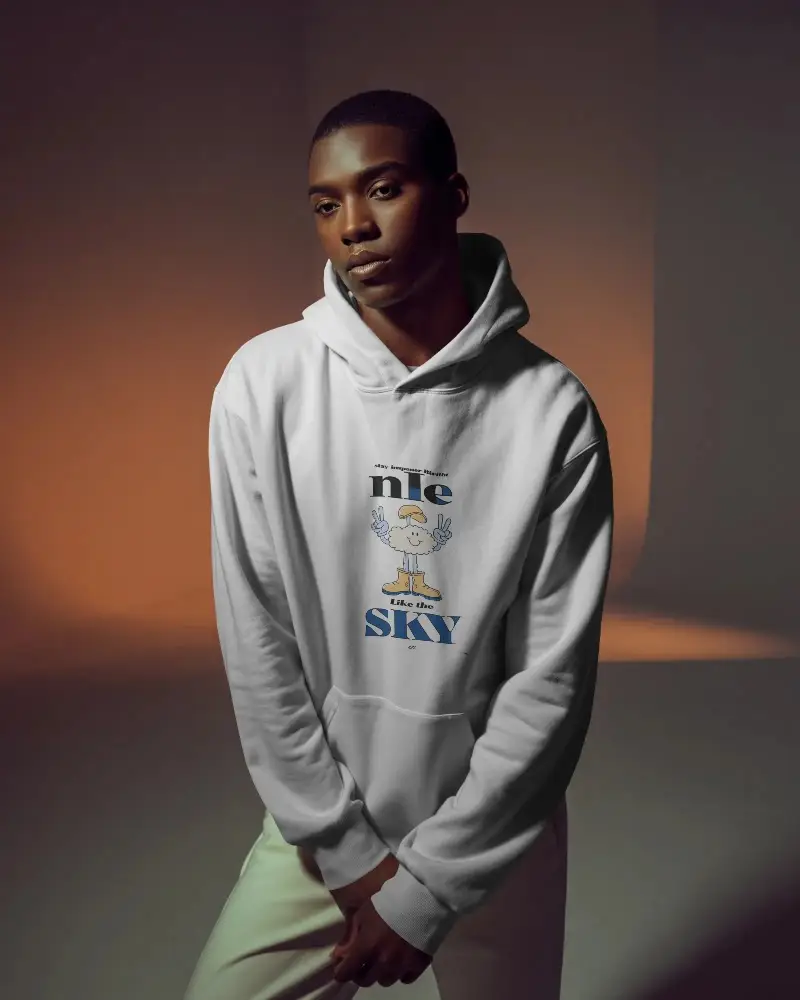 Stylish Comfortable Plain Hoodie Mockup For Apparel Fashion Branding Showcase