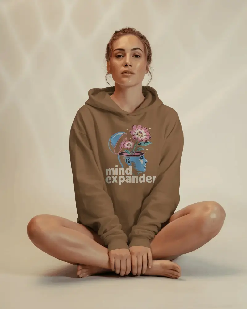 Comfortable Relaxed Fit Hoodie Mockup For Women With Soft Fabric And Modern Minimalist Style