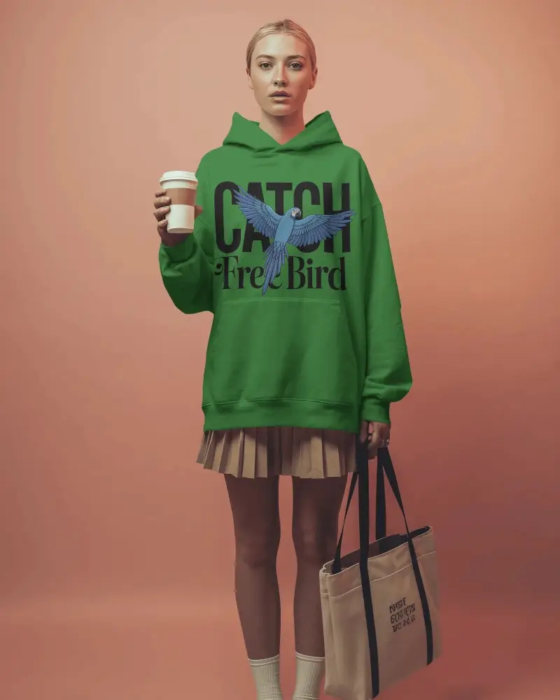 Modern Minimalist Hoodie Mockup With Relaxed Fit Ideal For Layering And Cool Weather