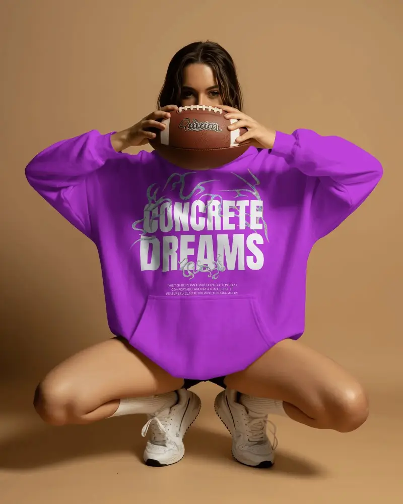 Soft Cozy Fleece Hoodie Mockup Ribbed Cuffs And Hip Length Cut For Urban Streetwear