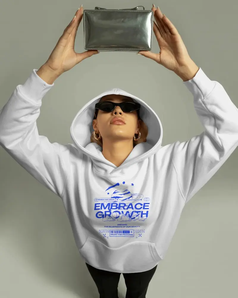 Fashion Forward Oversized Hoodie Mockup Unique Urban Streetwear And Modern Accessories Style