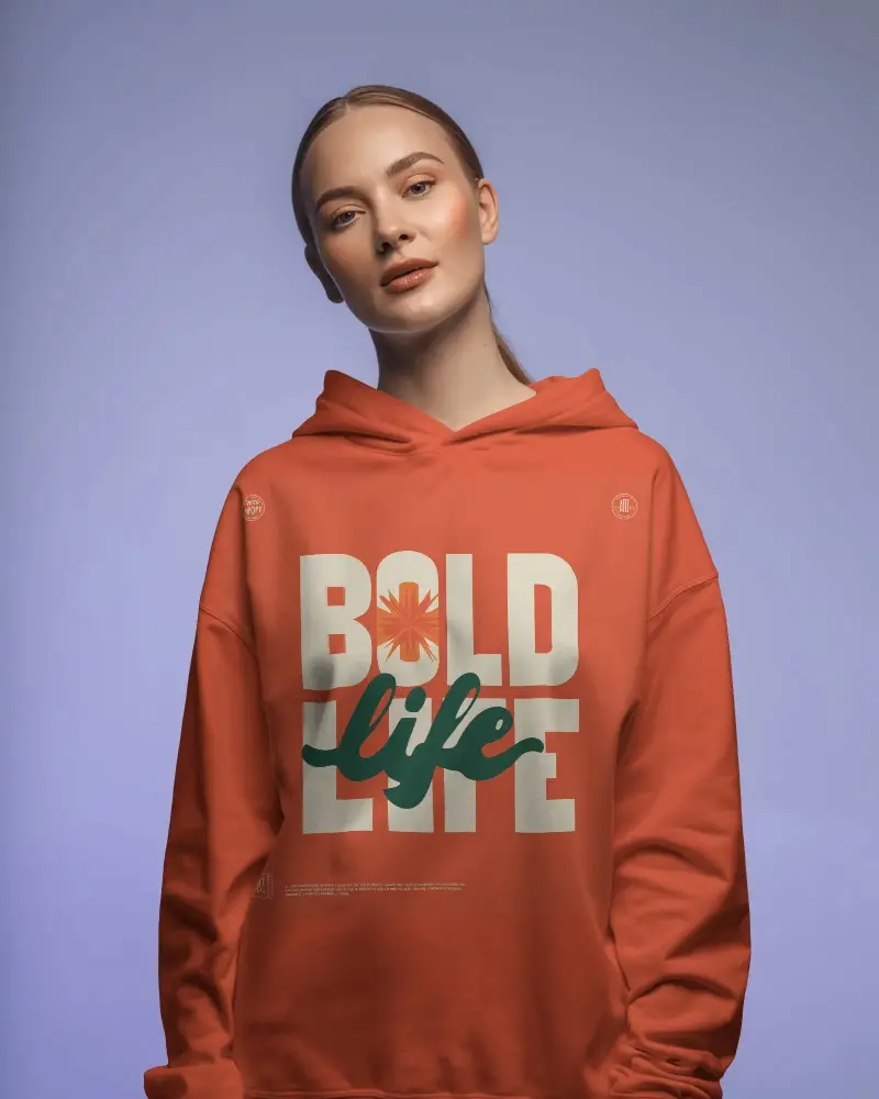 Modern Oversized Hoodie Mockup Showcasing Comfortable Fit For Casual Fashionistas