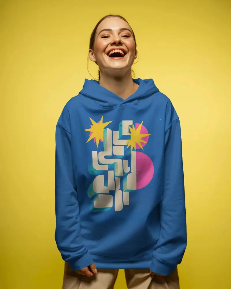 Stylish Comfortable Oversized Hoodie Mockup Casual Wear Womens Soft Fabric Cozy Fit Trendy