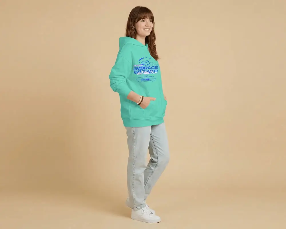 Unisex Soft Fabric Hoodie Mockup Warmth And Style For Cool Weather Outdoor Activities