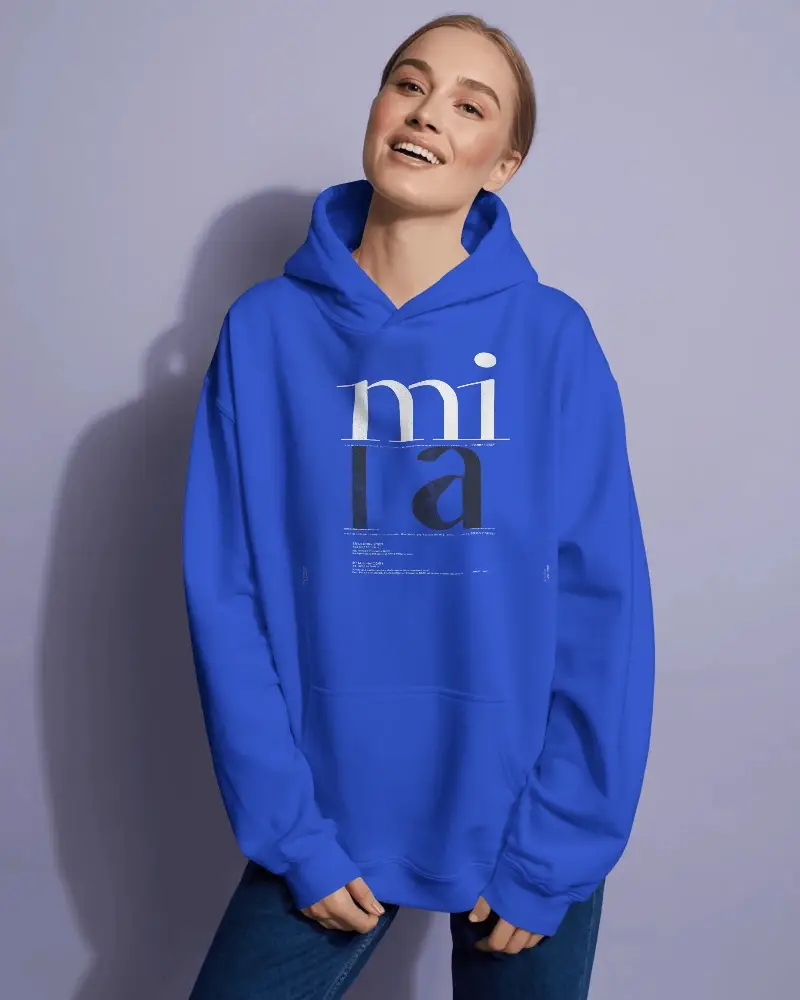 Premium Soft Fleece Inside Hoodie Mockup With Adjustable Hood And Front Kangaroo Pocket